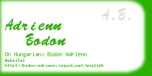 adrienn bodon business card